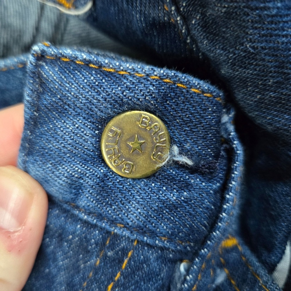 Vintage Bayly Jeans Mens 34x29* Straight Leg Dark Wash Outdoors 90s Made in USA - Picture 3 of 11